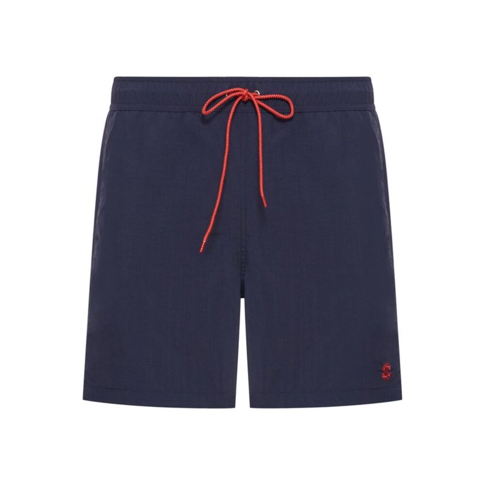 Celine Men Swimsuit In Technical Fabric With Embroidered Logo